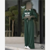 ست پولوشرت شلوار نیویورک جنس گلکسی نخ پنبه فری سایز