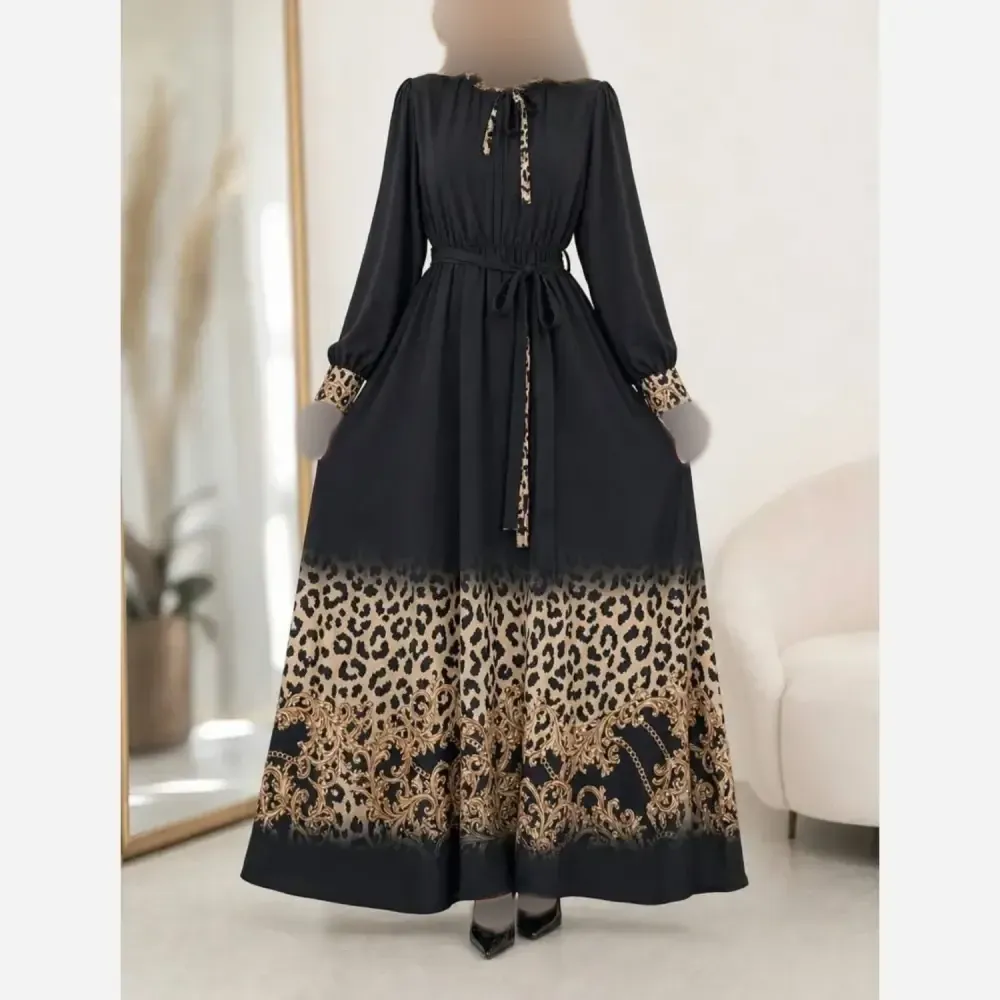 تیشرت لانگ طرح چهره سوپر پنبه نخ 28 فری سایز