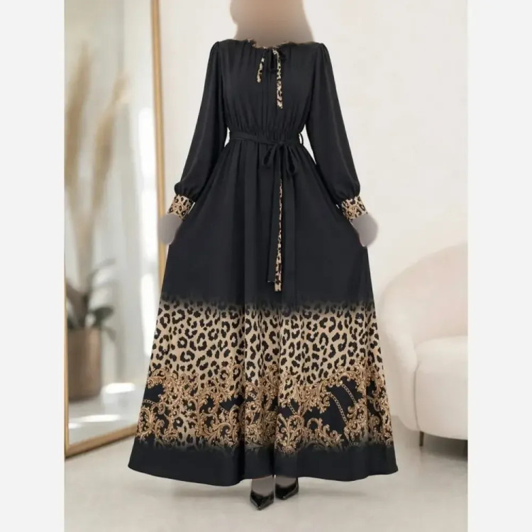 تیشرت لانگ طرح چهره سوپر پنبه نخ 28 فری سایز