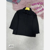 ست دانتل سرمه زیره کرپ بوگاتی رویه گیپور رنگ مشکی فری سایز