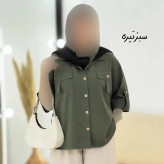 شومیز تابستونی جیب بندی جنس لینن