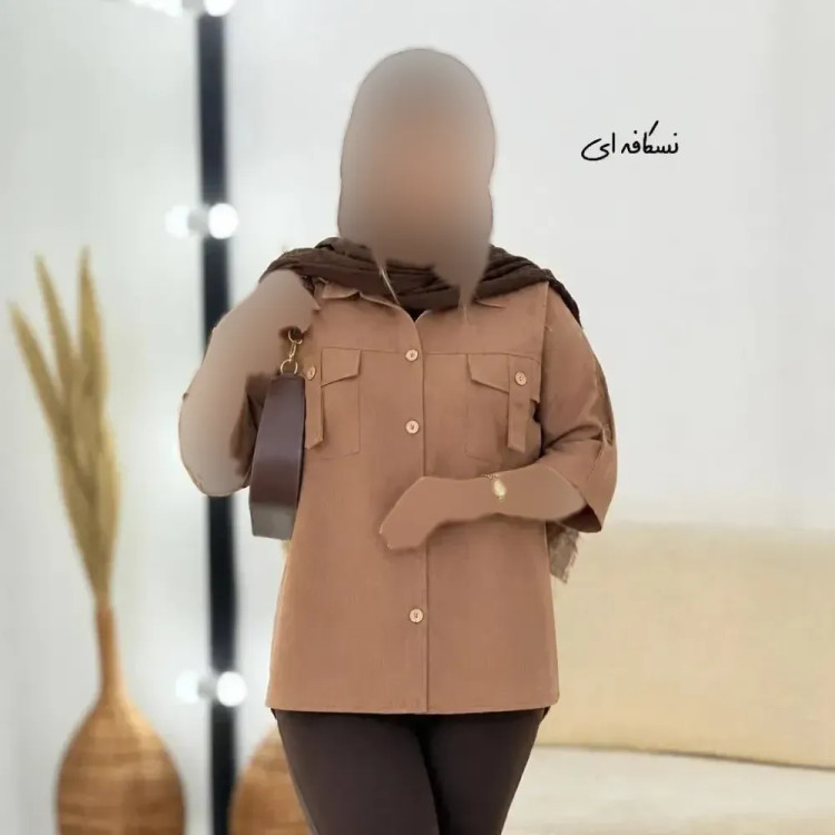 شومیز تابستونی جیب بندی جنس لینن