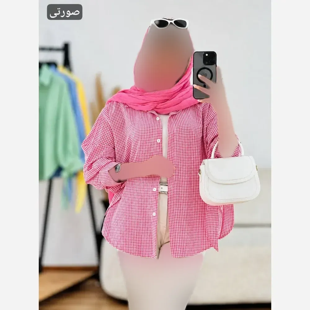 مانتو آستین گره ای نهال جنس تترون نخ اعلا فری سایز