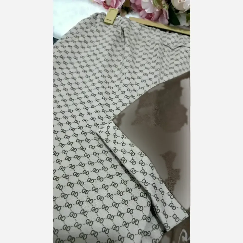 ست تیشرت شلوار گوچی خرسی جنس گلکسی نخ پنبه سایز فری 38 تا 48