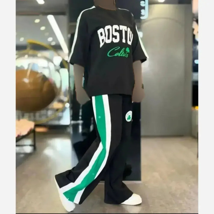 ست بیرون پوش زنانه مدل BOSTON جنس مازراتی رنگ مشکی سایز فری 38 تا 46