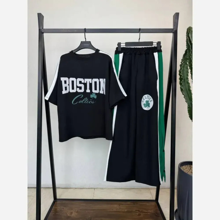 ست بیرون پوش زنانه مدل BOSTON جنس مازراتی رنگ مشکی سایز فری 38 تا 46