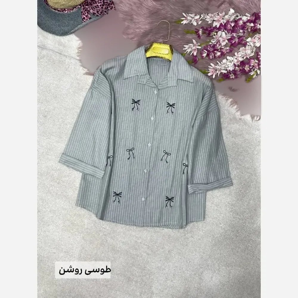 شومیز مانتویی لنین ایرانا فری سایز 38 تا 48