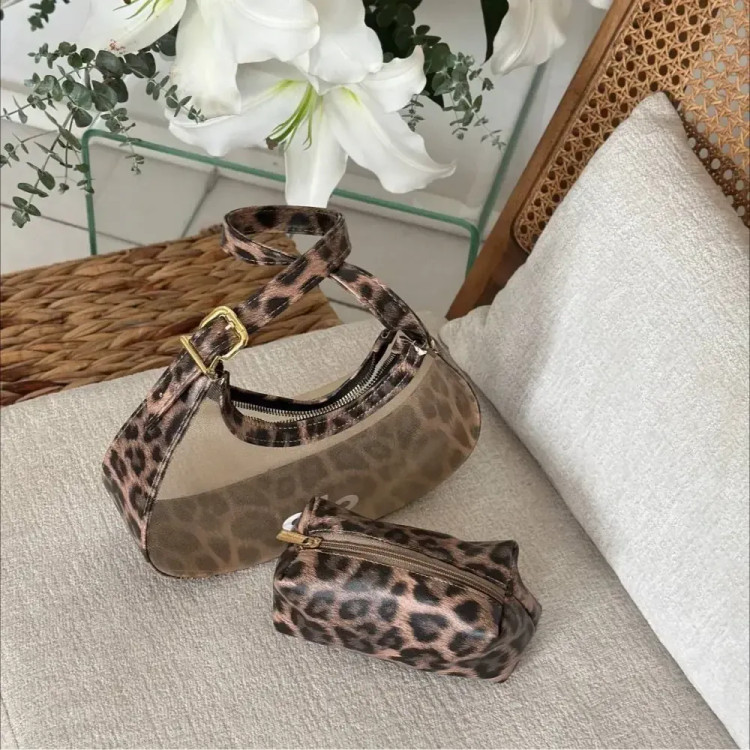 کیف چرمی پلنگی سایز آزاد