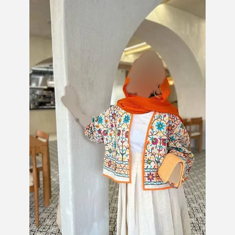 کت و دامن لینن زنانه مدل خرم فری سایز تا 48