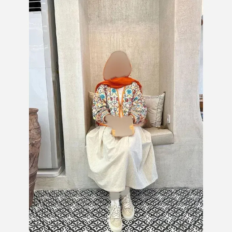 کت و دامن لینن زنانه مدل خرم فری سایز تا 48