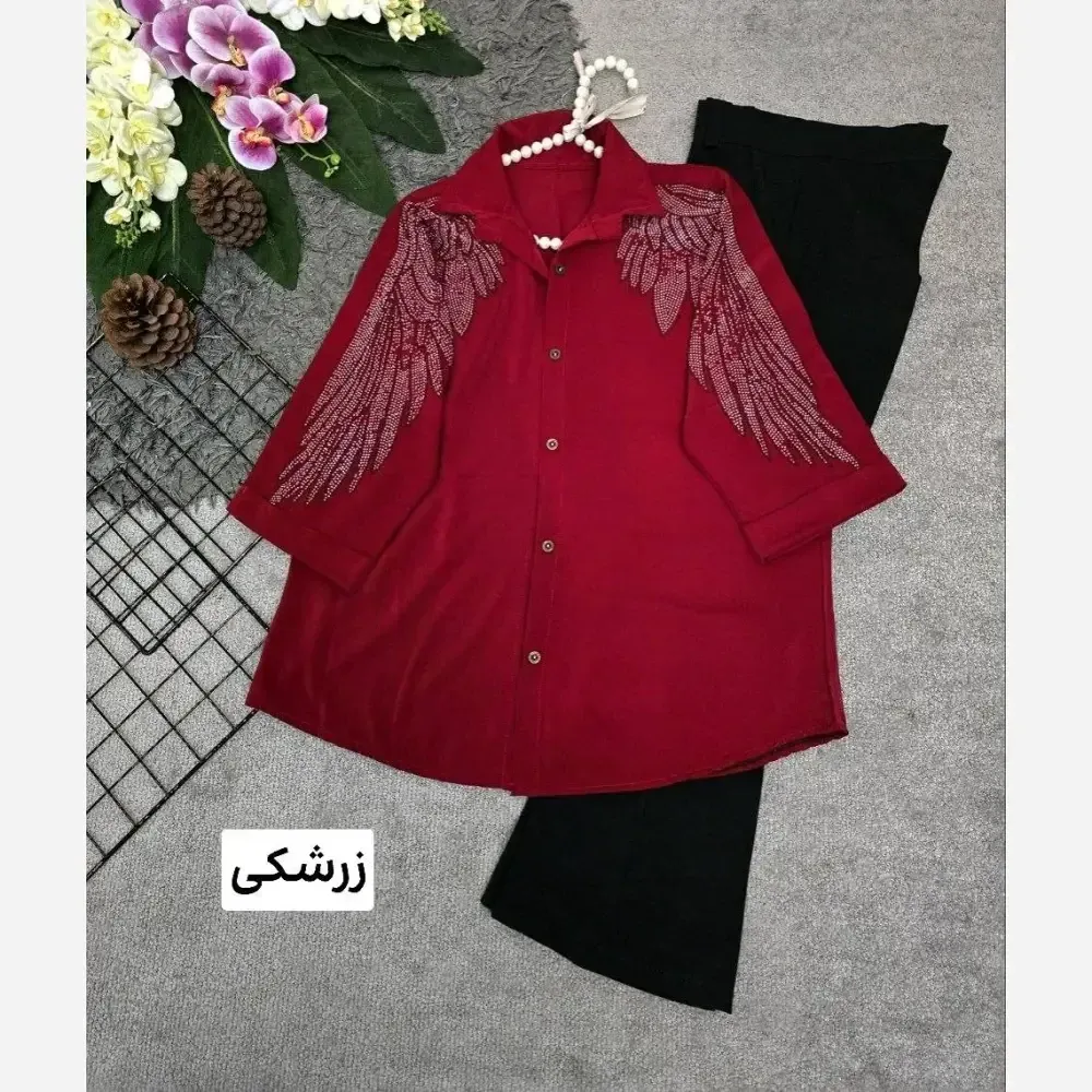شومیز زنانه الیزه مدل نیلوفر سایز فری 36 تا 46