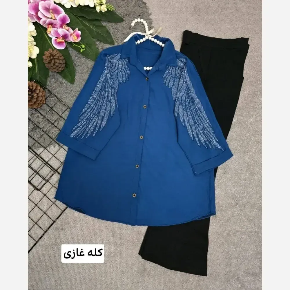 شومیز زنانه الیزه مدل نیلوفر سایز فری 36 تا 46