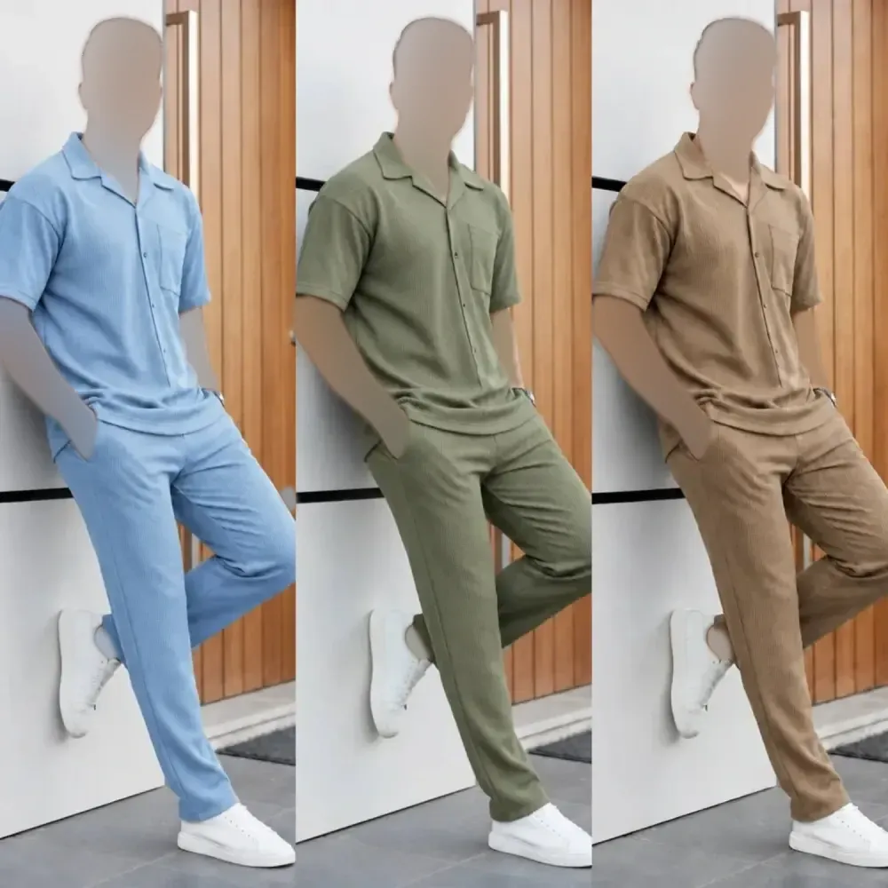 ست لباس زنانه مدل کاوه جنس بیسکویتی فری سایز