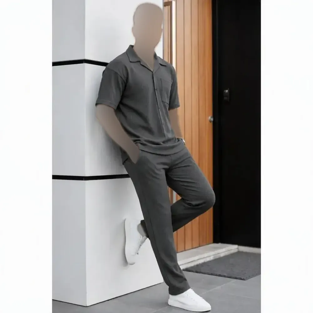 ست لباس زنانه مدل کاوه جنس بیسکویتی فری سایز
