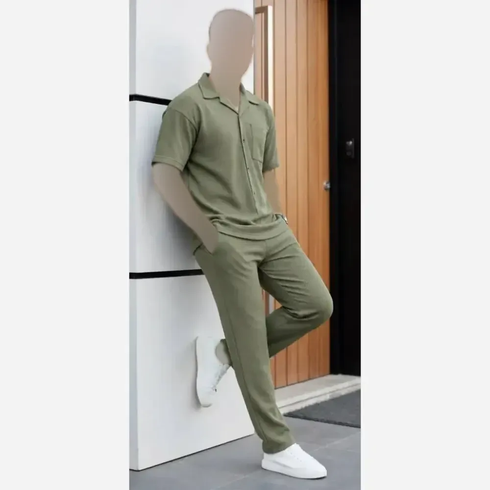 ست لباس زنانه مدل کاوه جنس بیسکویتی فری سایز