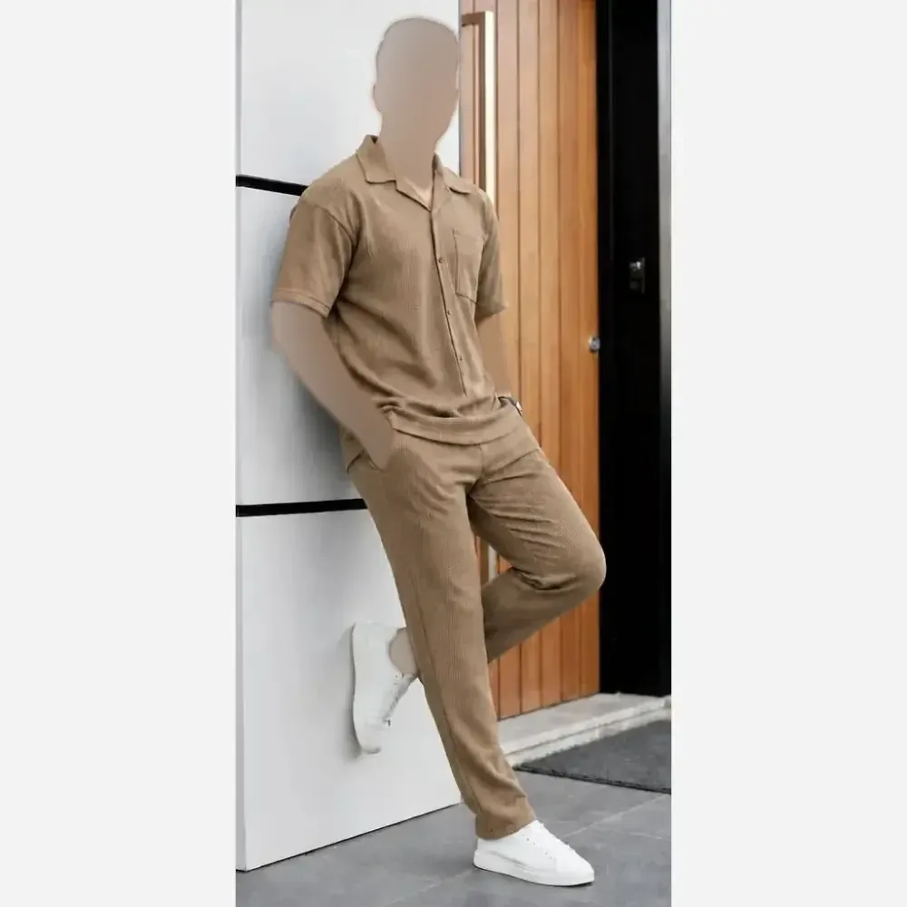 ست لباس زنانه مدل کاوه جنس بیسکویتی فری سایز
