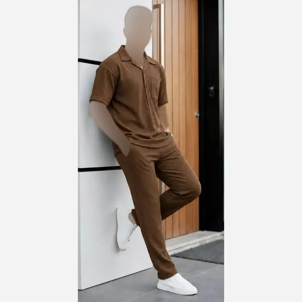 ست لباس زنانه مدل کاوه جنس بیسکویتی فری سایز