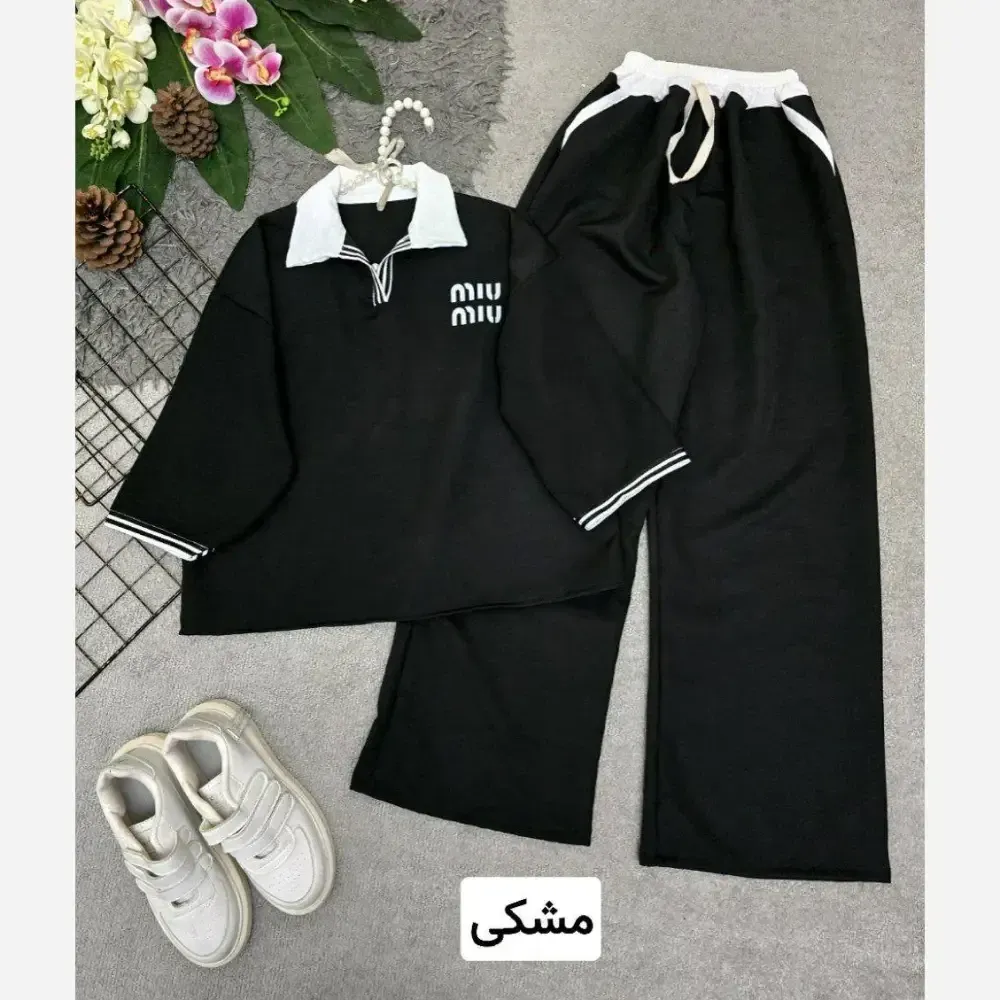 ست بلوز و شلوار مازراتی زنانه طرح Miu Miu