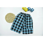 شلوارک راحتی پسرانه چهارخانه پلی استر مناسب 4 سال