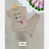 ست لباس راحتی زنانه ویسکوز پنبه مدل بامزه فری سایز
