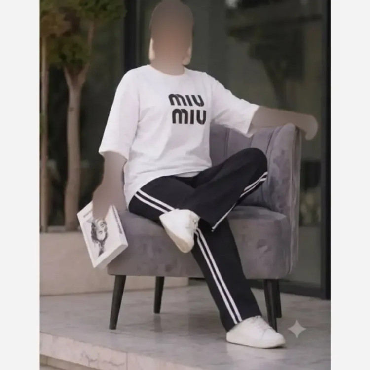 ست تیشرت و شلوار پنبه گلکسی مرلین فری سایز 38 تا 46
