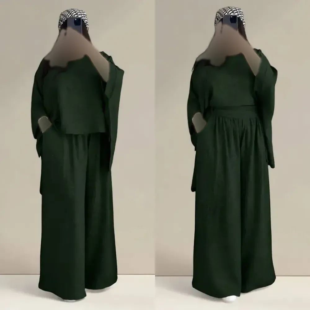 ست شومیز و شلوار زنانه جنس شانتون سایز فری 38 تا 48 رنگبندی متنوع
