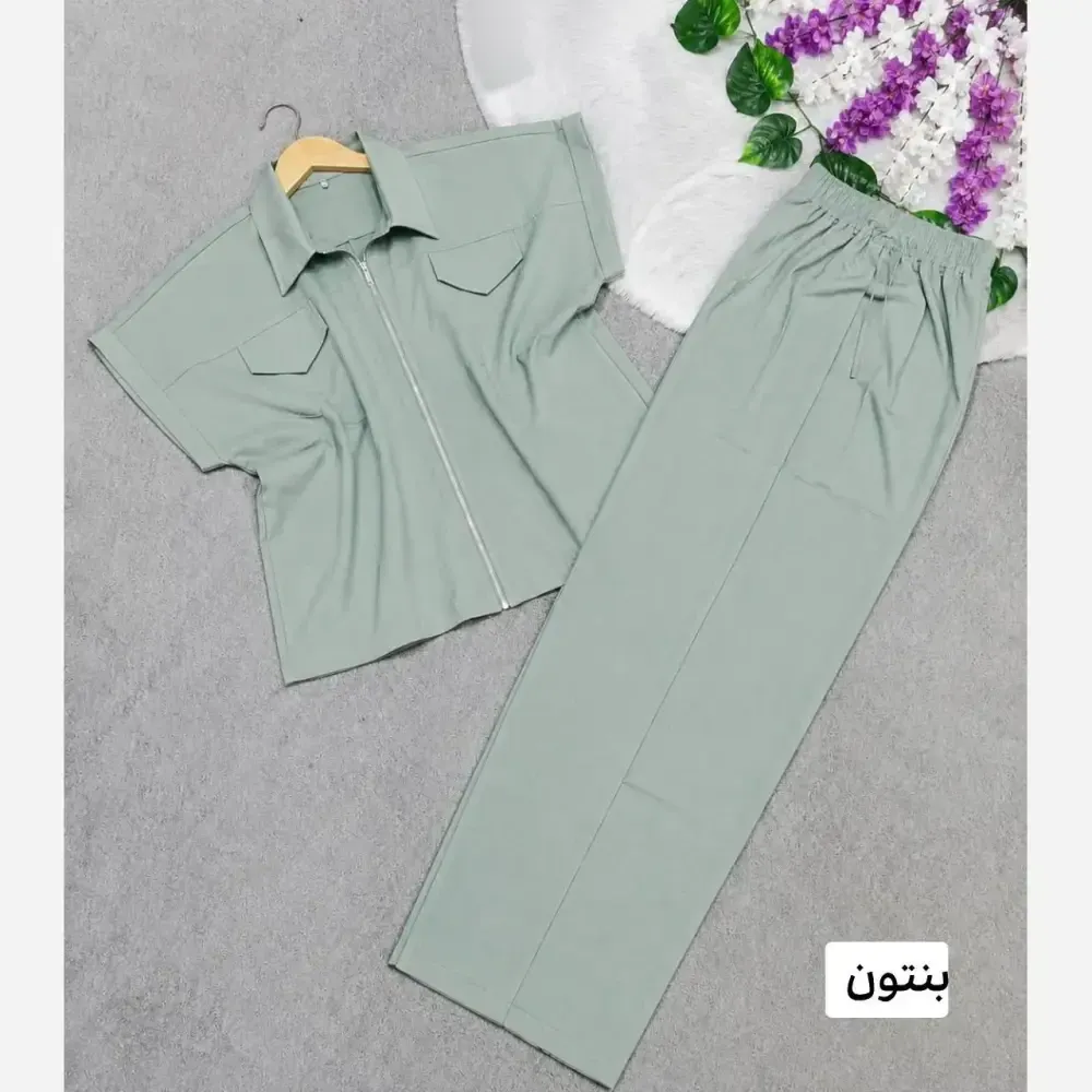ست لباس زنانه لنین مدل نیکو فری سایز