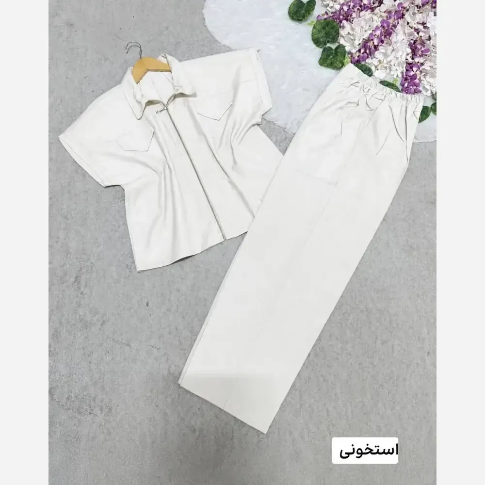 ست لباس زنانه لنین مدل نیکو فری سایز