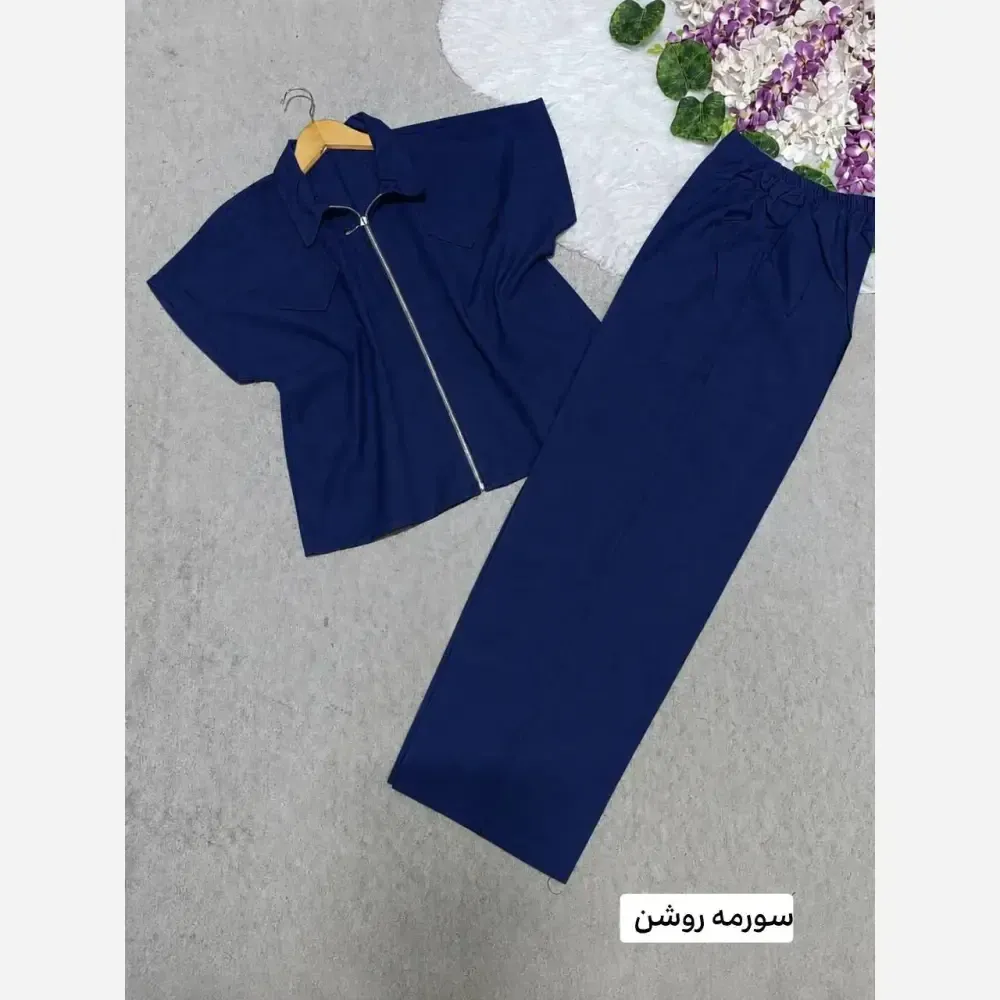 ست لباس زنانه لنین مدل نیکو فری سایز