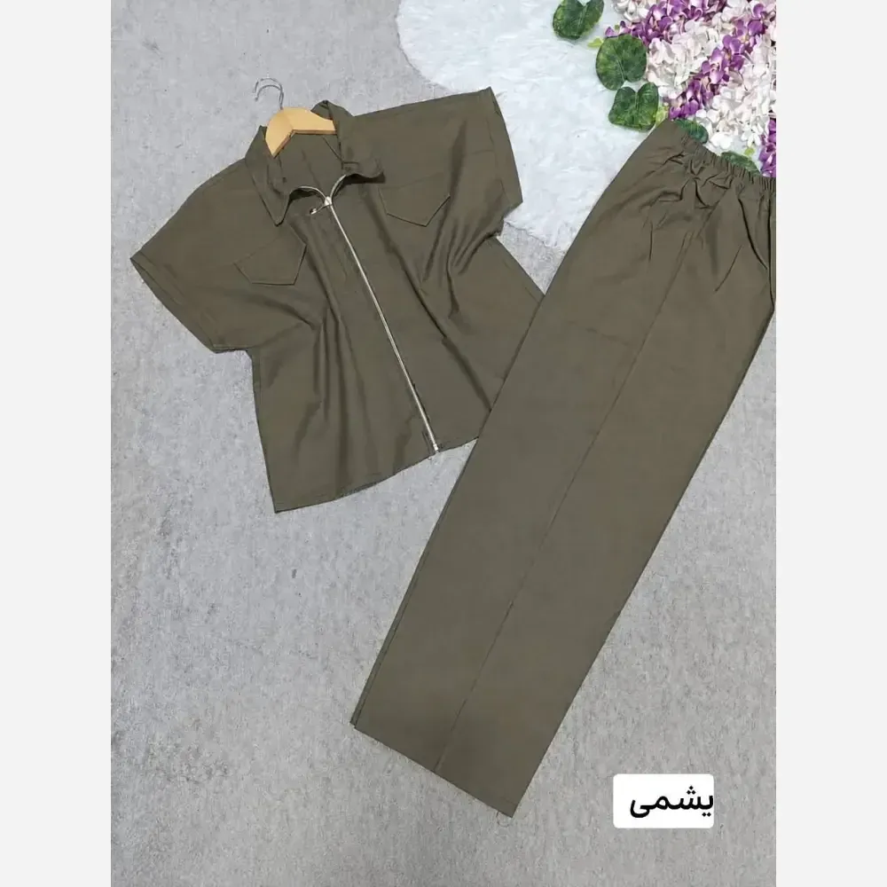 ست لباس زنانه لنین مدل نیکو فری سایز