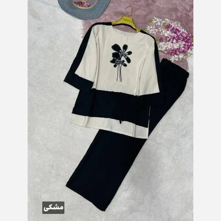 ست شومیز و شلوار لنین و شانتون هایدی فری سایز 38 تا 46