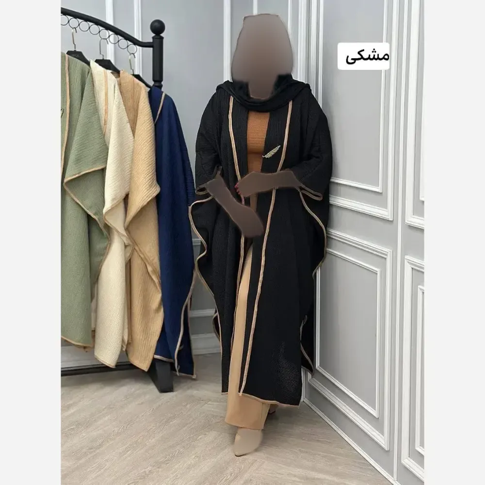 مانتو حصیری بلند زنانه فری سایز خنک تابستانی