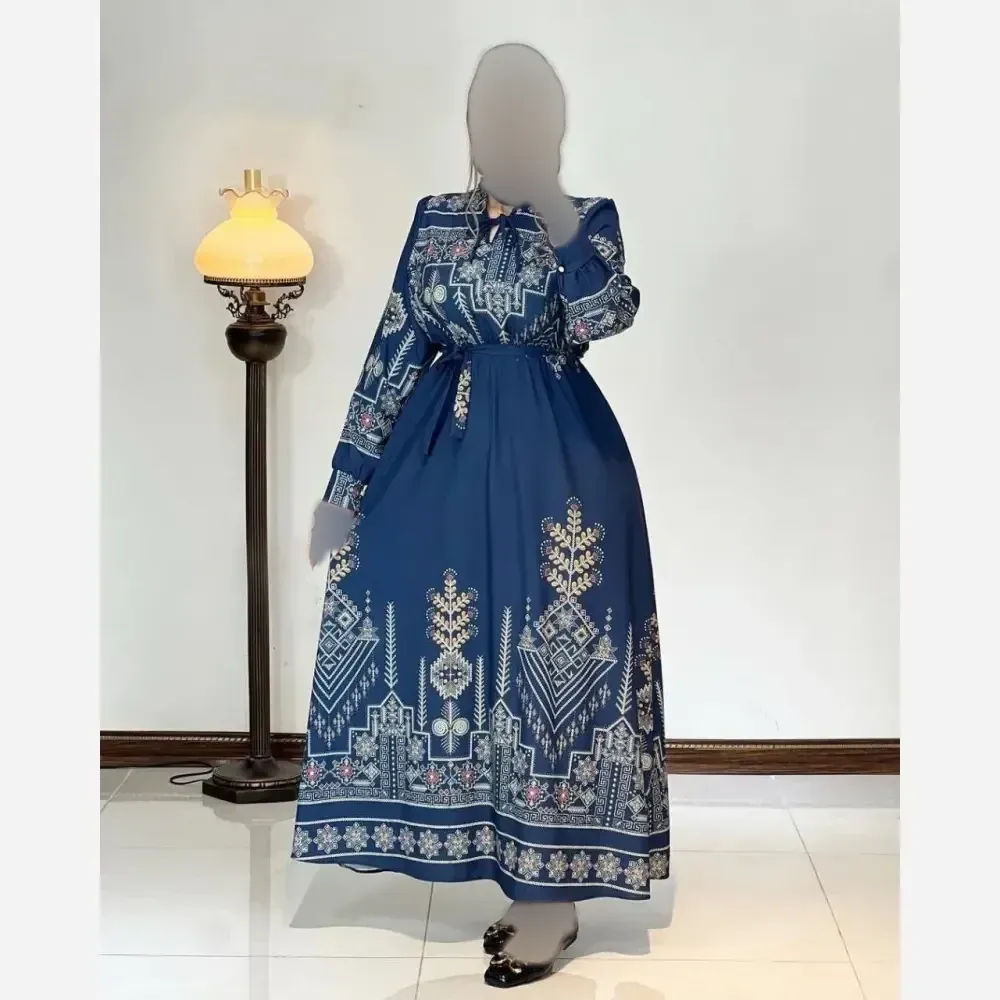 پیراهن ساحلی سنتی فلور نخ فری سایز 38 تا 46