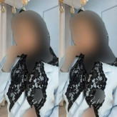 مینی اسکارف توری مشکی فری سایز