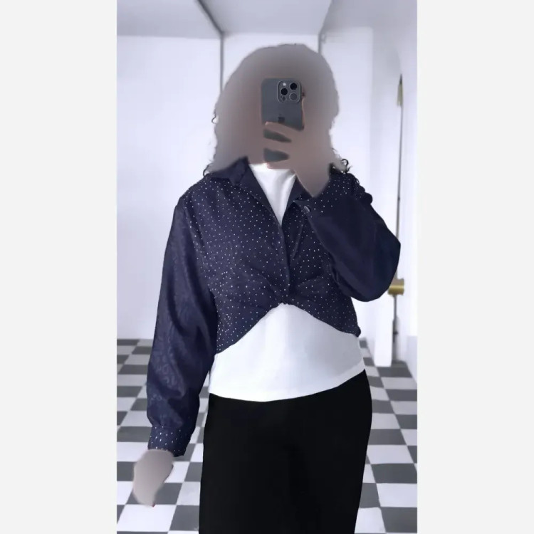 ست دوتیکه گره ای دلا جنس صوفیا نگین دار فری سایز