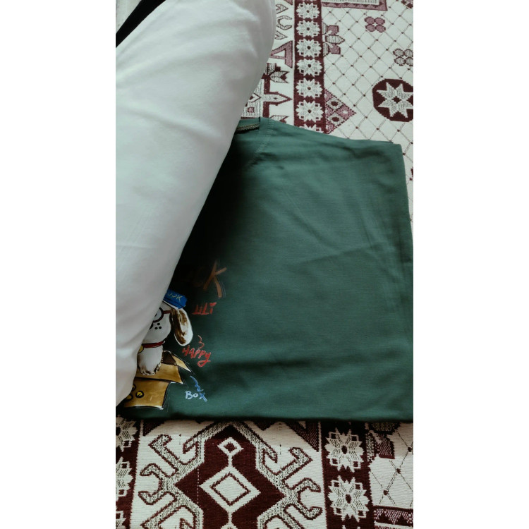 تیشرت دخترانه زنانه باکسی قد 65 سانت