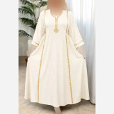 پیراهن نخی زنانه مدل پوپک خنک و سبک رنگ مشکی و نسکافه ای سایز فری سایز