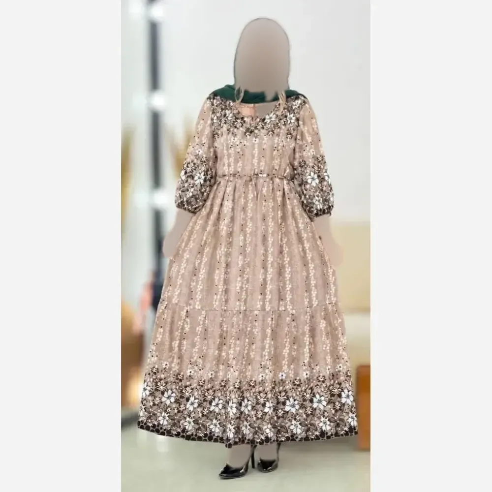 لباس ساحلی زنانه مدل سرو جنس بوگاتی شیک و مجلسی سایز فری