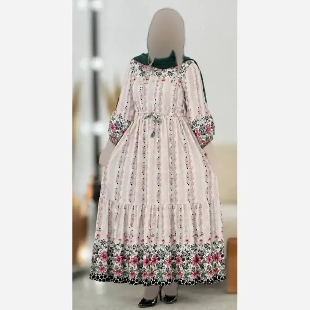 لباس ساحلی زنانه مدل سرو جنس بوگاتی شیک و مجلسی سایز فری