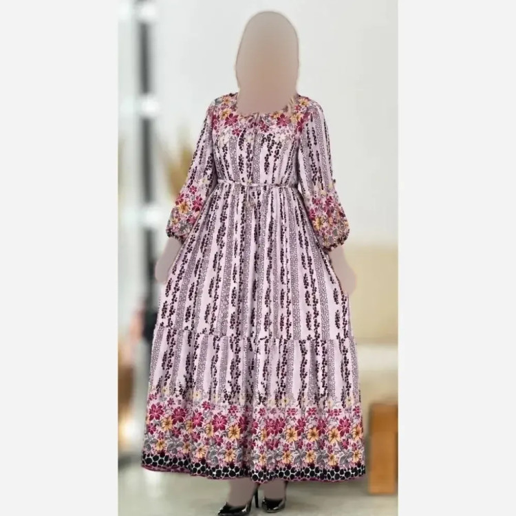 لباس ساحلی زنانه مدل سرو جنس بوگاتی شیک و مجلسی سایز فری