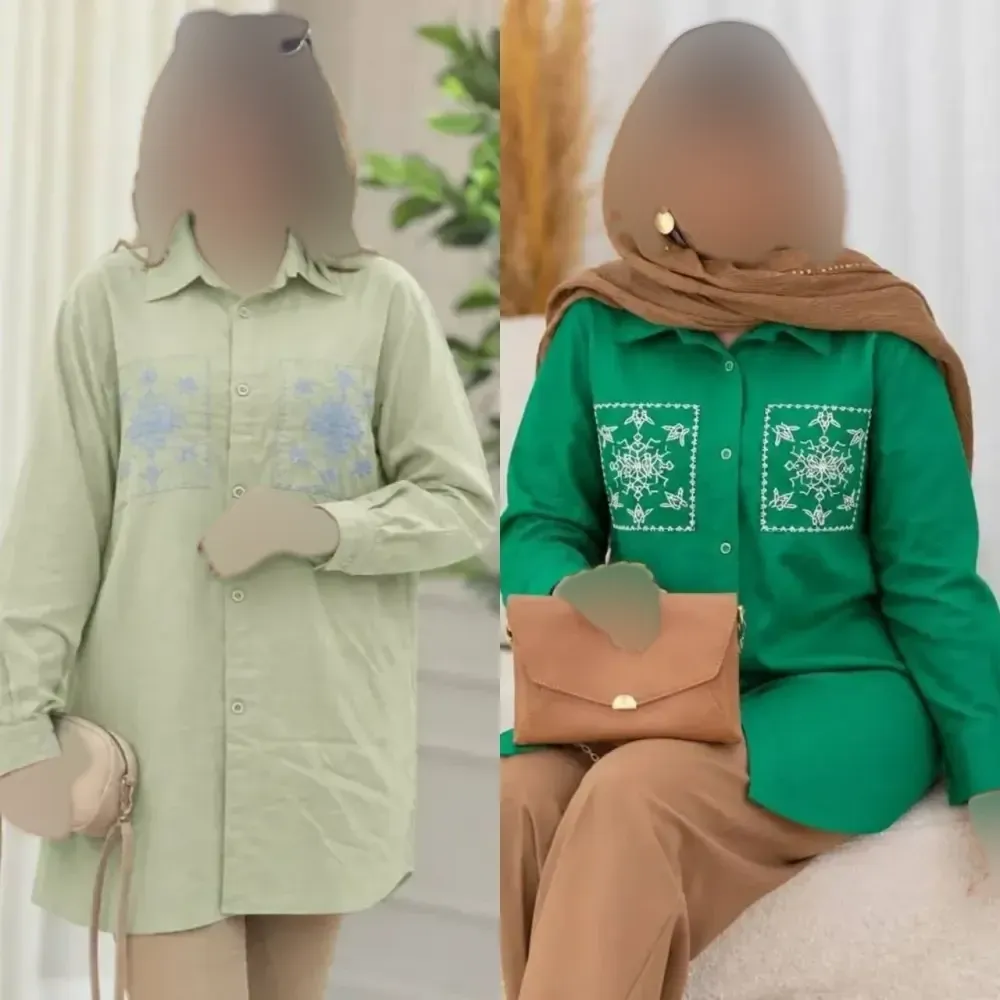 تونیک مانتویی لنین آنزیم شده درجه یک طرح کاکوتی فری سایز