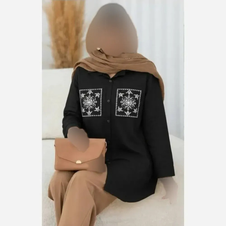 تونیک مانتویی لنین آنزیم شده درجه یک طرح کاکوتی فری سایز