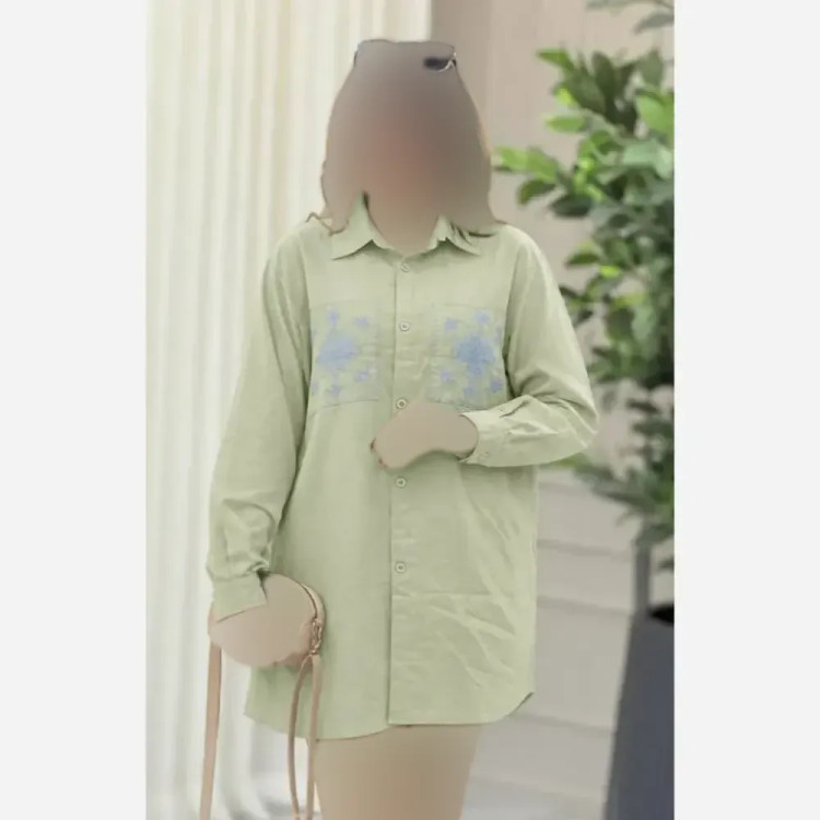 تونیک مانتویی لنین آنزیم شده درجه یک طرح کاکوتی فری سایز