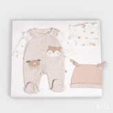 کلاه شیطونی نوزادی طرح فندق نخ پنبه ضد حساسیت