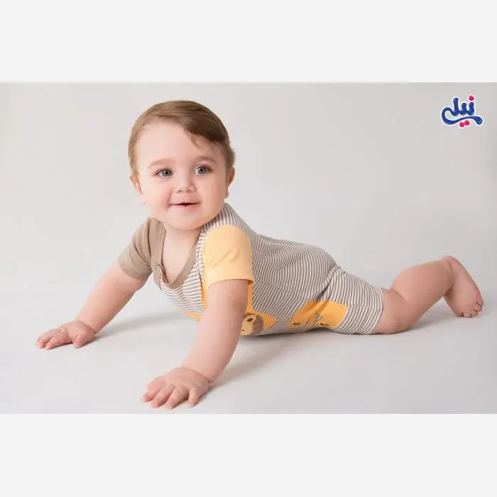 رامپر نوزادی شیر نخ پنبه ضد حساسیت