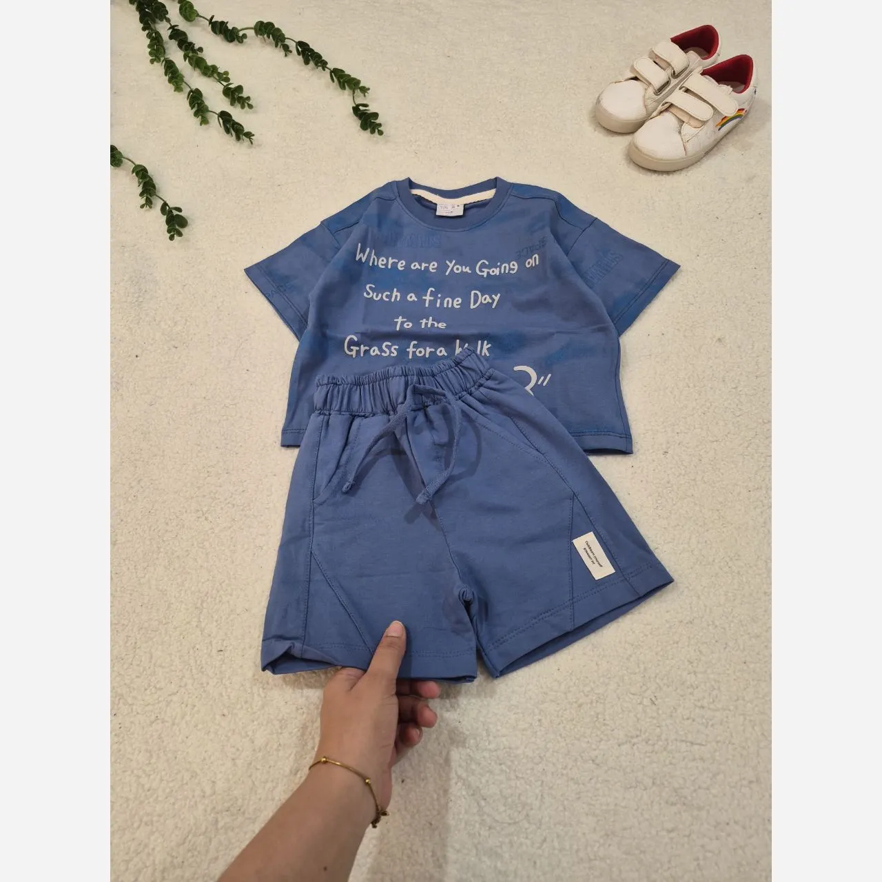 ست تیشرت و شلوارک اسپرت بچگانه سایز 35 تا 50