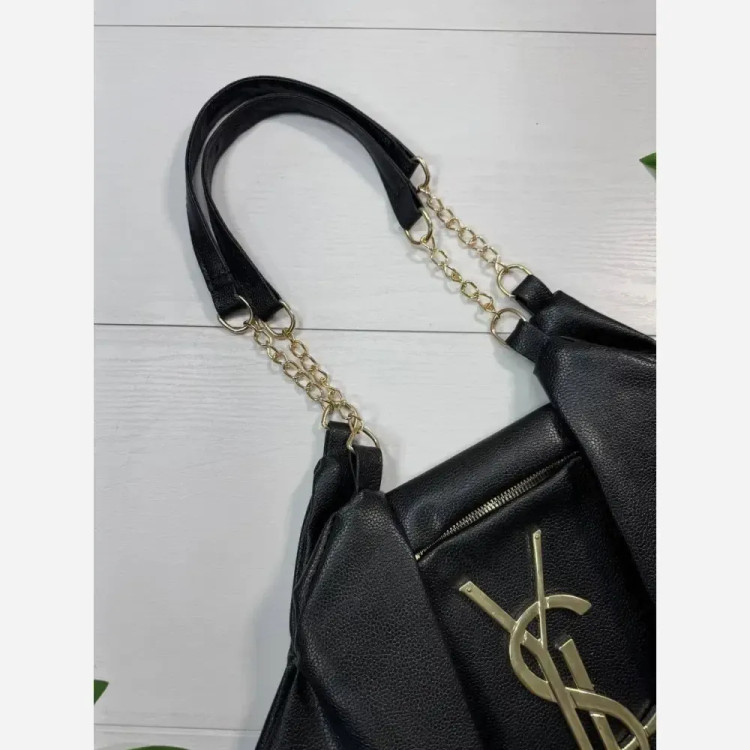 کیف یاشیل چرم طلایی سایز آزاد
