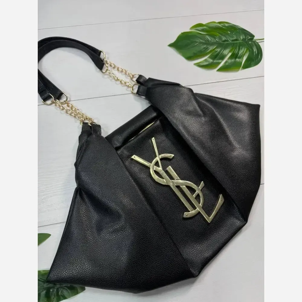 کیف یاشیل چرم طلایی سایز آزاد
