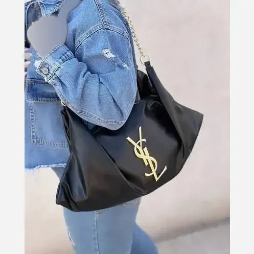 کیف یاشیل چرم طلایی سایز آزاد