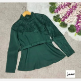 شومیز گیپوری زنانه مدل رونیکا جنس مازراتی درجه یک رنگ بندی متنوع